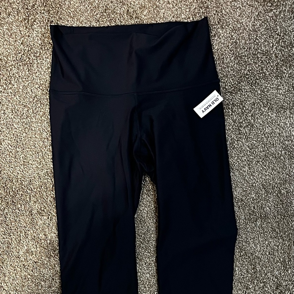 Old Navy navy blue power soft high waisted 7/8 leggings